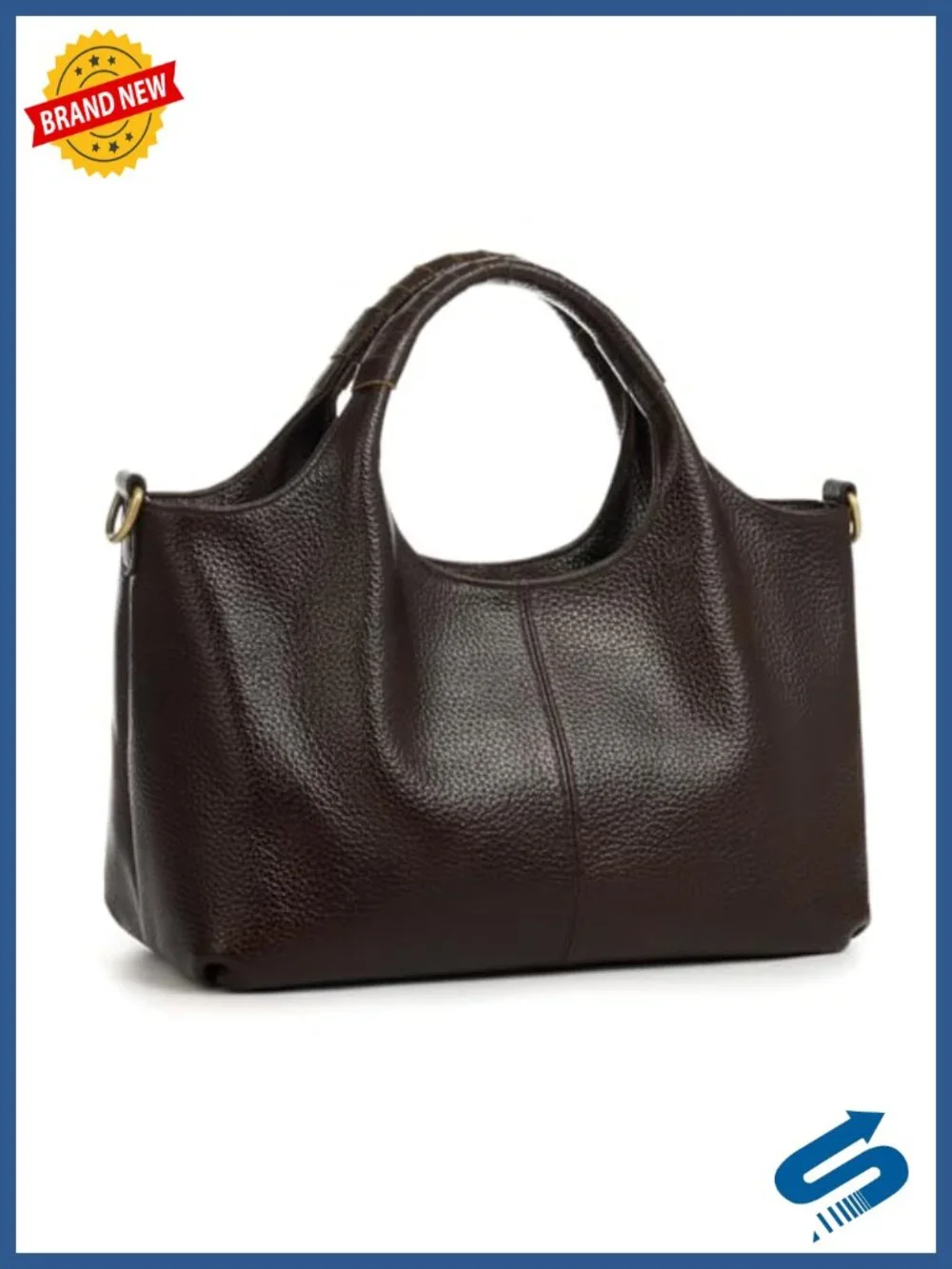 Genuine Leather Satchel Handbag Crossbody Tote Purse Women Shoulder Bag